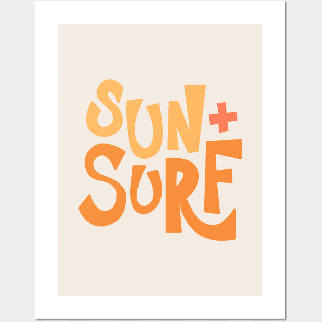 Sun & Surf Hand Lettering Wall Art by lymancreativeco